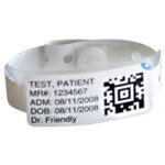 Zebra VinylInfant Wristband Clip-Closure Wristbands Part Number: PS-BABY